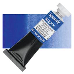 Blockx Artists' Watercolor - French Ultramarine Blue Light, 15 ml Tube and swatch
