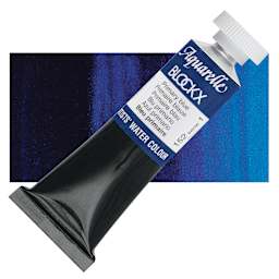 Blockx Artists' Watercolor - Primary Blue, 15 ml Tube and swatch