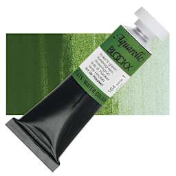 Blockx Artists' Watercolor - Hooker's Green, 15 ml Tube and swatch