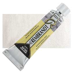 Rembrandt Artist Watercolor - Interference White, 10 ml, Tube and swatch