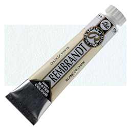 Rembrandt Artist Watercolor - Chinese White, 10 ml tube and swatch