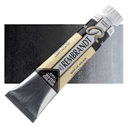 Rembrandt Artist Watercolor - Lamp Black, 20 ml Tube and swatch