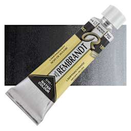 Rembrandt Artist Watercolor - Lamp Black, 10 ml Tube and swatch