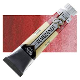 Rembrandt Artist Watercolor - Carmine, 20 ml Tube and swatch