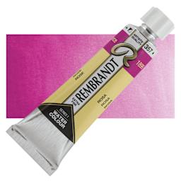 Rembrandt Artist Watercolor - Rose, 10 ml tube and swatch