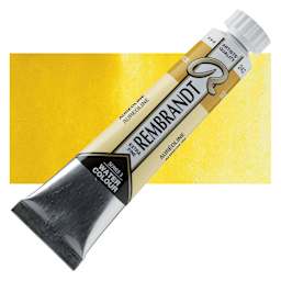Rembrandt Artist Watercolor - Aureoline, 20 ml tube and swatch