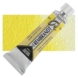Rembrandt Artist Watercolor - Permanent Yellow Lemon, 10 ml tube and swatch