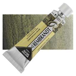 Rembrandt Artist Watercolor - Dusk Yellow, 10 ml tube and swatch