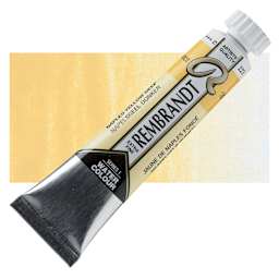Rembrandt Artist Watercolor - Naples Yellow Deep, 20 ml tube and swatch