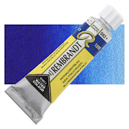 Rembrandt Artist Watercolor - Phthalo Blue Red, 10 ml tube and swatch