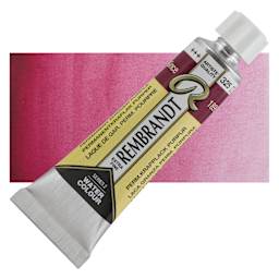 Rembrandt Artist Watercolor - Permanent Madder Lake Purple, 10 ml tube and swatch