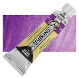 Rembrandt Artist Watercolor - Manganese Violet, 10 ml tube and swatch
