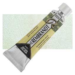 Rembrandt Artist Watercolor - Spark Green, 10 ml tube and swatch