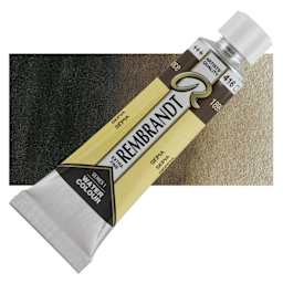 Rembrandt Artist Watercolor - Sepia, 10 ml tube and swatch