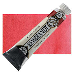 Rembrandt Artist Watercolor - Alizarin Crimson, 20 ml Tube and swatch