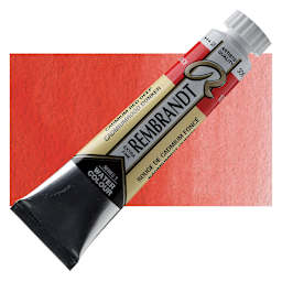 Rembrandt Artist Watercolor - Cadmium Red Deep, 20 ml Tube and swatch