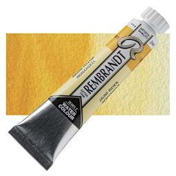 Rembrandt Artist Watercolor - Indian Yellow, 20 ml tube and swatch