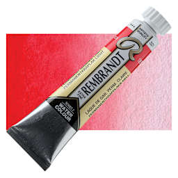 Rembrandt Artist Watercolor - Permanent Madder Lake Light, 20 ml tube and swatch