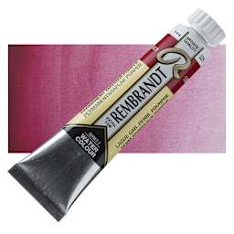 Rembrandt Artist Watercolor - Permanent Madder Lake Purple, 20 ml tube and swatch