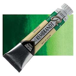 Rembrandt Artist Watercolor - Sap Green, 20 ml tube and swatch