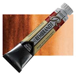 Rembrandt Artist Watercolor - Transparent Red Oxide, 20 ml Tube and swatch