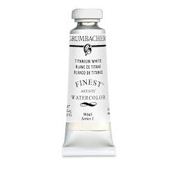 Grumbacher Finest Artists' Watercolor - Titanium White, 14 ml tube