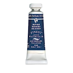 Grumbacher Finest Artists' Watercolor - Delft Blue, 14 ml tube