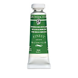 Grumbacher Finest Artists' Watercolor - Chromium Oxide Green, 14 ml tube