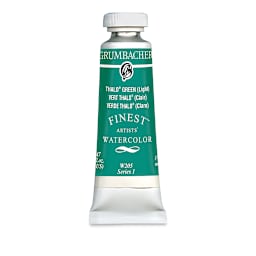 Grumbacher Finest Artists' Watercolor - Thalo Green, 14 ml tube