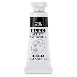 Blick Artists' Watercolor - Ivory Black, 14 ml tube