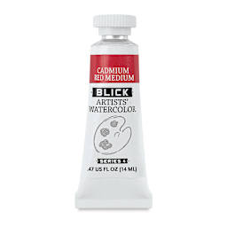 Blick Artists' Watercolor - Cadmium Red Medium, 14 ml tube
