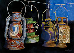 Blick Artists' Watercolor Tubes and Set - Example Art of Lamps
