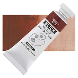 Blick Artists' Watercolor - Indian Red, 14 ml tube and swatch