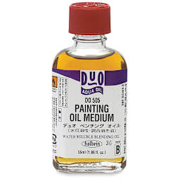Holbein Duo Aqua Oil Painting Oil Medium - Front of 55 ml bottle