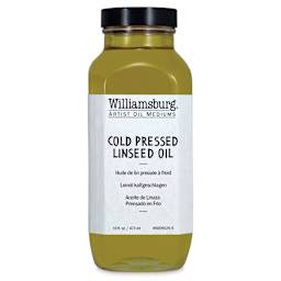 Williamsburg Artist Cold Pressed Linseed Oil - 16 oz bottle