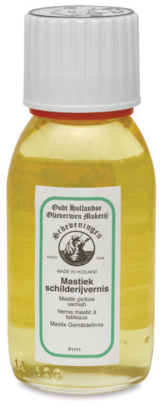 Old Holland Mastic Picture Varnish - Front of 100 ml Bottle