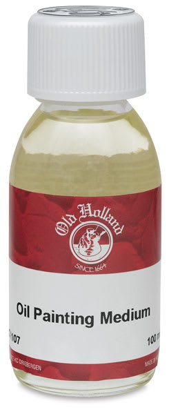 Oil Painting Medium - Front view of 100 ml Bottle
