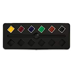 Sennelier French Artists' Watercolors - Set of 6, Metal Case, Half Pan