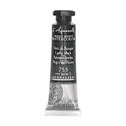 Sennelier French Artists' Watercolor - Lamp Black, 10 ml, Tube