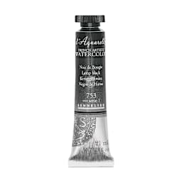 Sennelier French Artists' Watercolor - Lamp Black, 21 ml, Tube