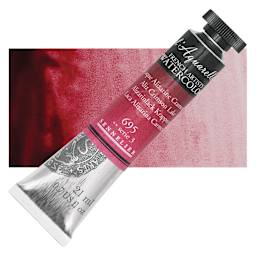 Sennelier French Artists' Watercolor - Alizarin Crimson Lake, 21 ml, Tube and swatch