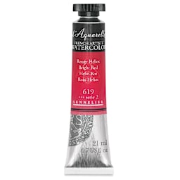 Sennelier French Artists' Watercolor - Bright Red, 21 ml, Tube