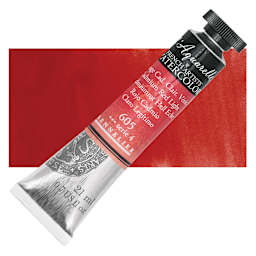 Sennelier French Artists' Watercolor - Cadmium Red Light, 21 ml, Tube and swatch