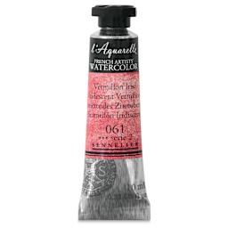 Sennelier French Artists' Watercolor - Iridescent Vermilion, 10 ml Tube