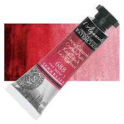 Sennelier French Artists' Watercolor - Crimson Lake, 10 ml, Tube and swatch