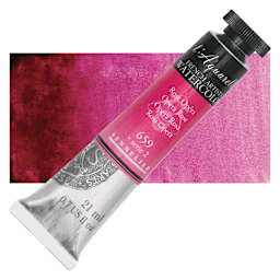 Sennelier French Artists' Watercolor - Opera Rose, 21 ml, Tube and swatch