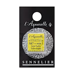 Sennelier French Artists' Watercolor - Yellow Sophie, Half Pan