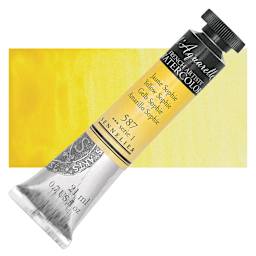 Sennelier French Artists' Watercolor - Yellow Sophie, 21 ml Tube and swatch