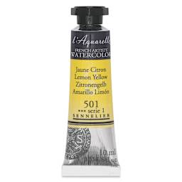 Sennelier French Artists' Watercolor - Lemon Yellow, 10 ml, Tube