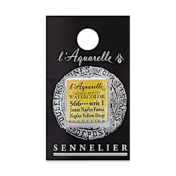 Sennelier French Artists' Watercolor - Naples Yellow Deep, Half Pan